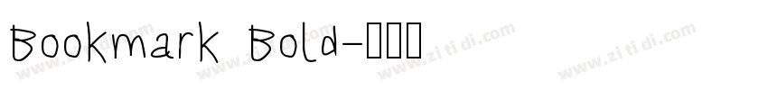 Bookmark Bold字体转换
